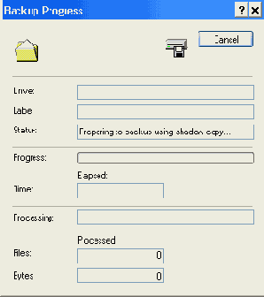  Backup Progress