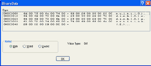  Binary Data  