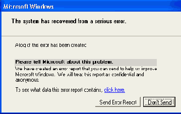  Error Reporting 