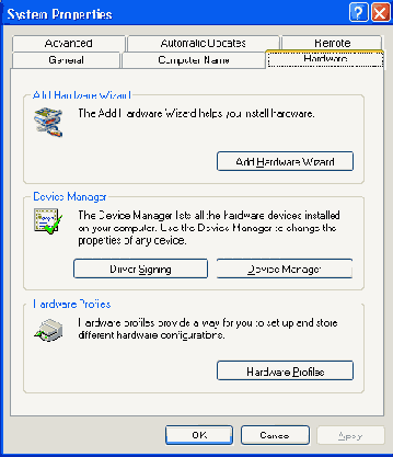  Hardware   System Properties